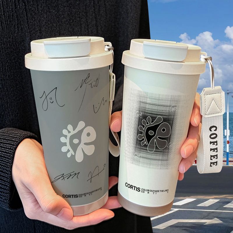 Stainless Steel Straw - CORTIS Edelstahl-Trinkbecher mit Großer Kapazität, Doppelwandiger