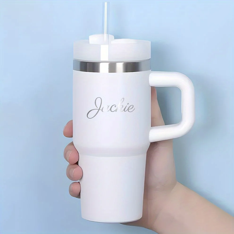 Stainless Steel Straw - Personalisierte 14 Oz SUS304 Reisebecher-Wasserflasche mit