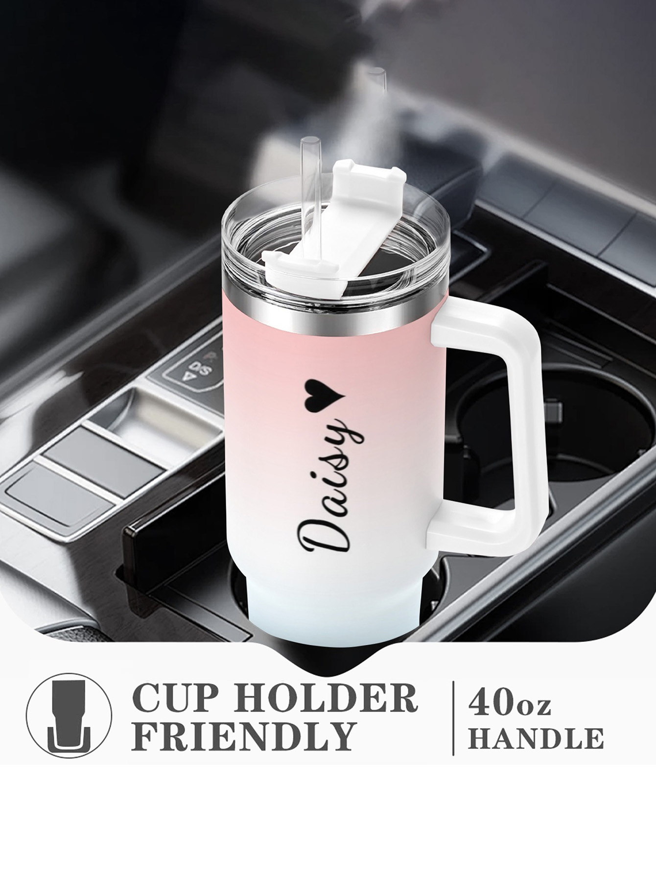 Personalisierter 40-Unzen-Wass – Stainless Steel Straw Bewertung und Preis