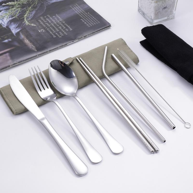 8-teiliges Reise-Besteckset au – Stainless Steel Straw Bewertung und Preis